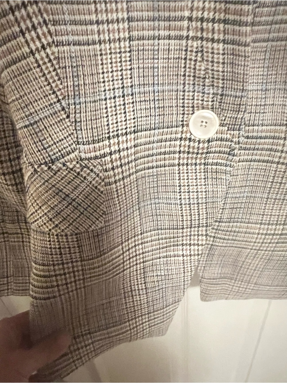 Veronica Beard Orchid Houndstooth-Plaid Dickey Jacket Blazer 10 - Picture 4 of 11